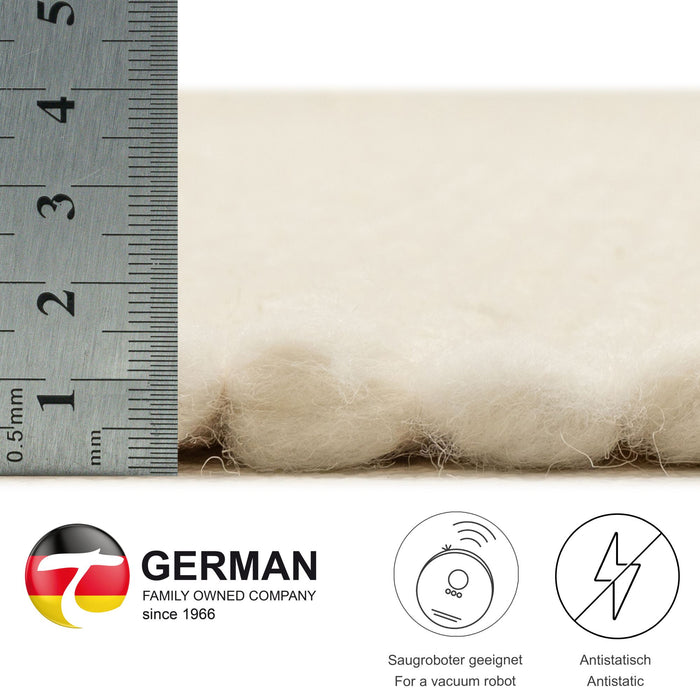 Theko Alm-Glück natuurtapijt 70x130 cm - Crème