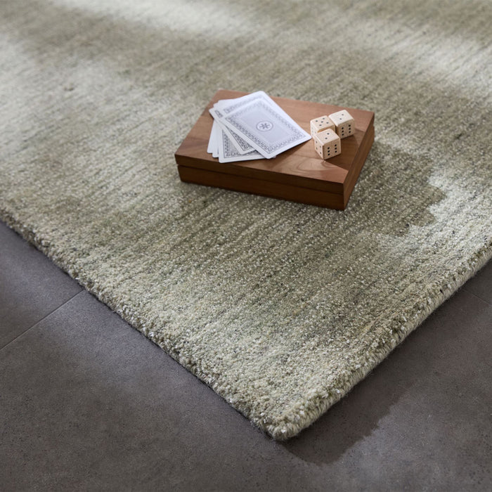 Theko Handgeweven wollen viscose tapijt San Diego 200x250 cm - Groen