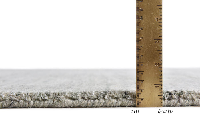 Theko Handgeweven wollen viscose tapijt San Diego 250x350 cm - Groen