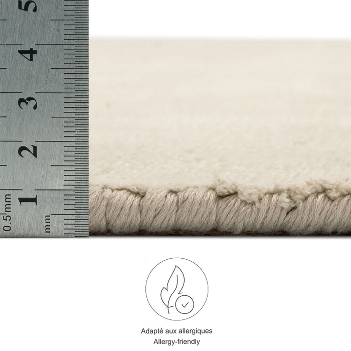 Theko handgeweven viscose tapijt Star 240x340 cm - Crème