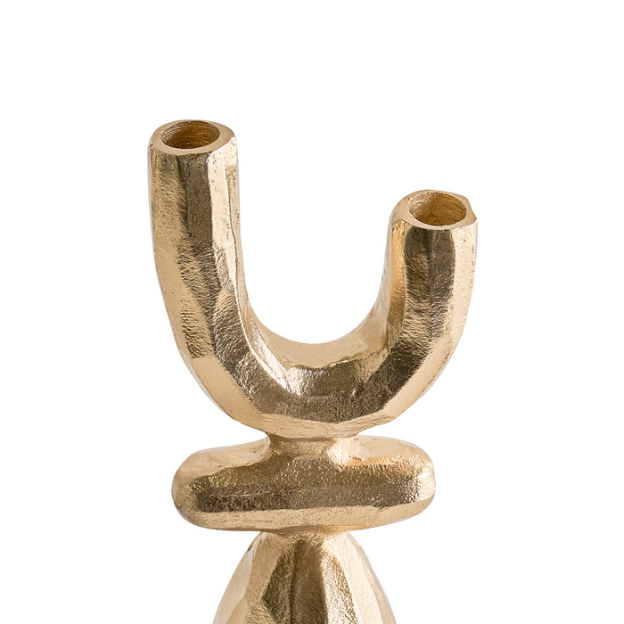 Beliani - KRADENIK - Kandelaar - Goud - 33 cm - Aluminium