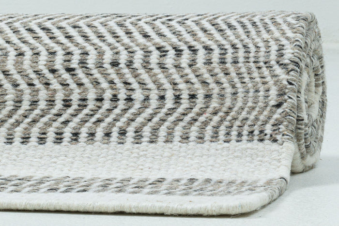 Theko Tapijt in Scandinavische stijl Trondheim 160x230 cm - Zwart|wit