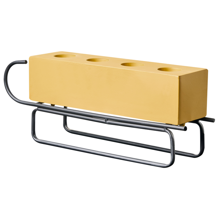 Beliani - KUHMO - Kaarshouder - Geel - IJzer