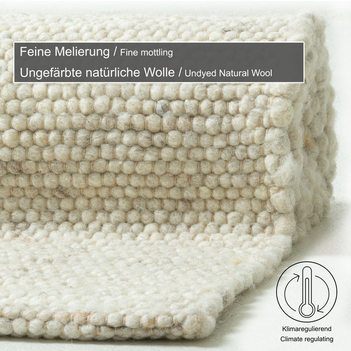 Theko Alm-Glück natuurtapijt 200x250 cm - Beige