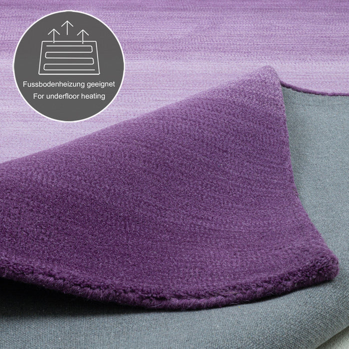 Theko Tapijt met kleurverloop Wool Comfort 90x160 cm - Paars