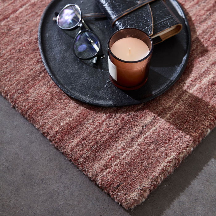 Theko Handgeweven wollen tapijt Pure 140x200 cm - Rood