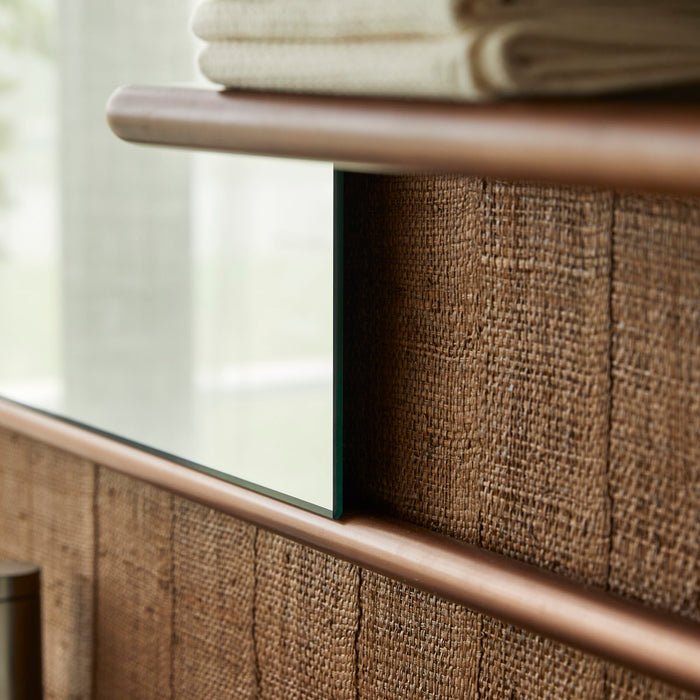 Tikamoon - Félicie - Spiegelrek van walnoothout en messing