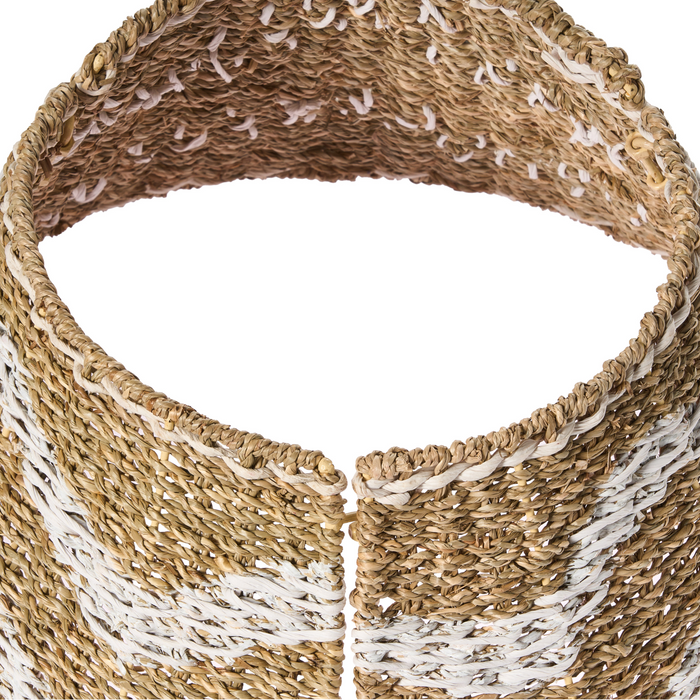 Beliani - HIVER - Kerstboomrok - Natuurlijk|Wit - ⌀ 51 cm - Zeegras