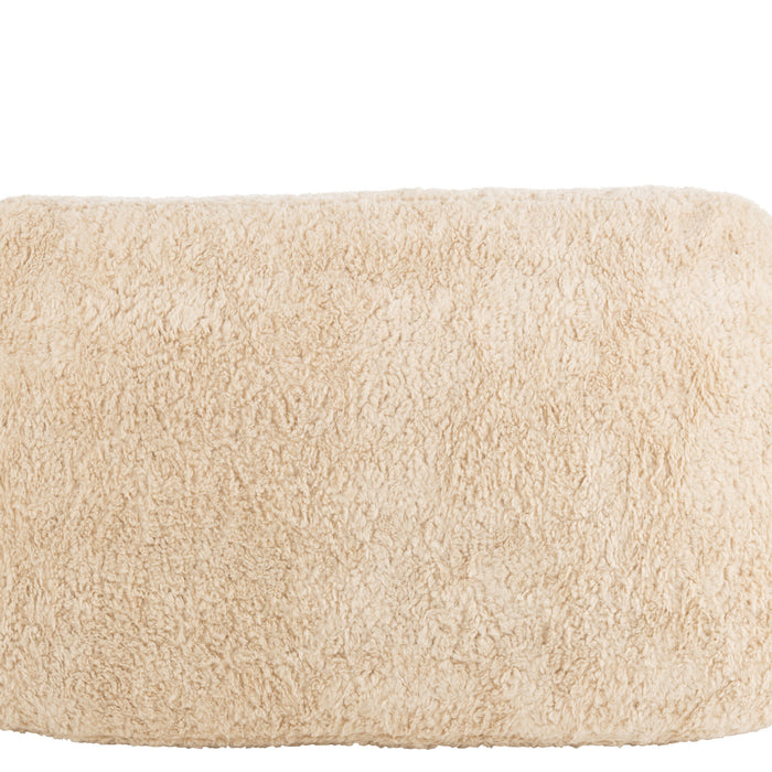 J-Line sofa Shearl - polyester - creme - large