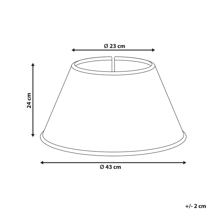 Beliani - HIVER - Kerstboomrok - Natuurlijk|Wit - ⌀ 43 cm - Zeegras