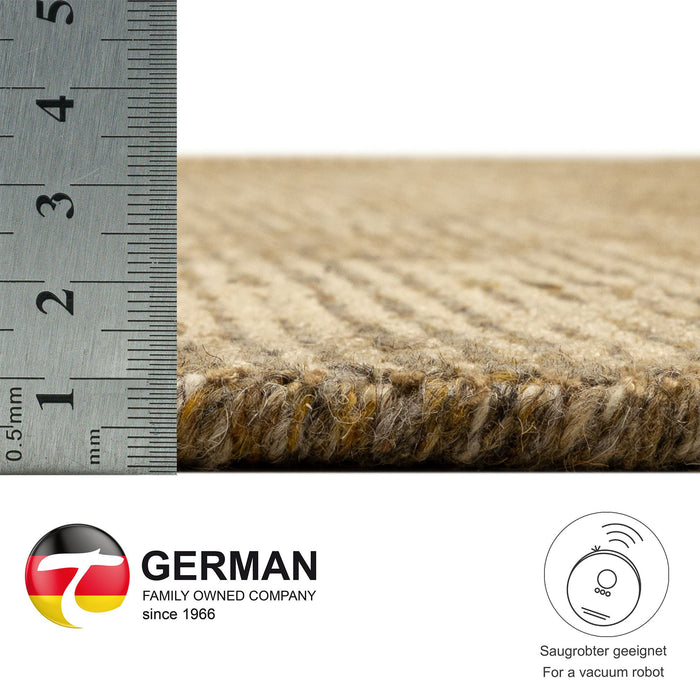 Theko gestreept UNI-tapijt Venus 170x240 cm - Goud