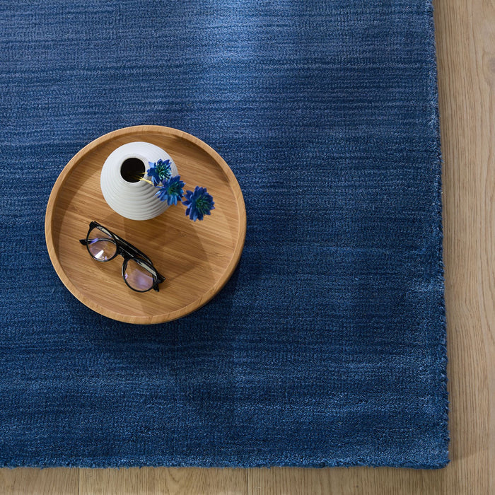 Theko Tapijt met kleurverloop Wool Comfort 140x200 cm - Blauw