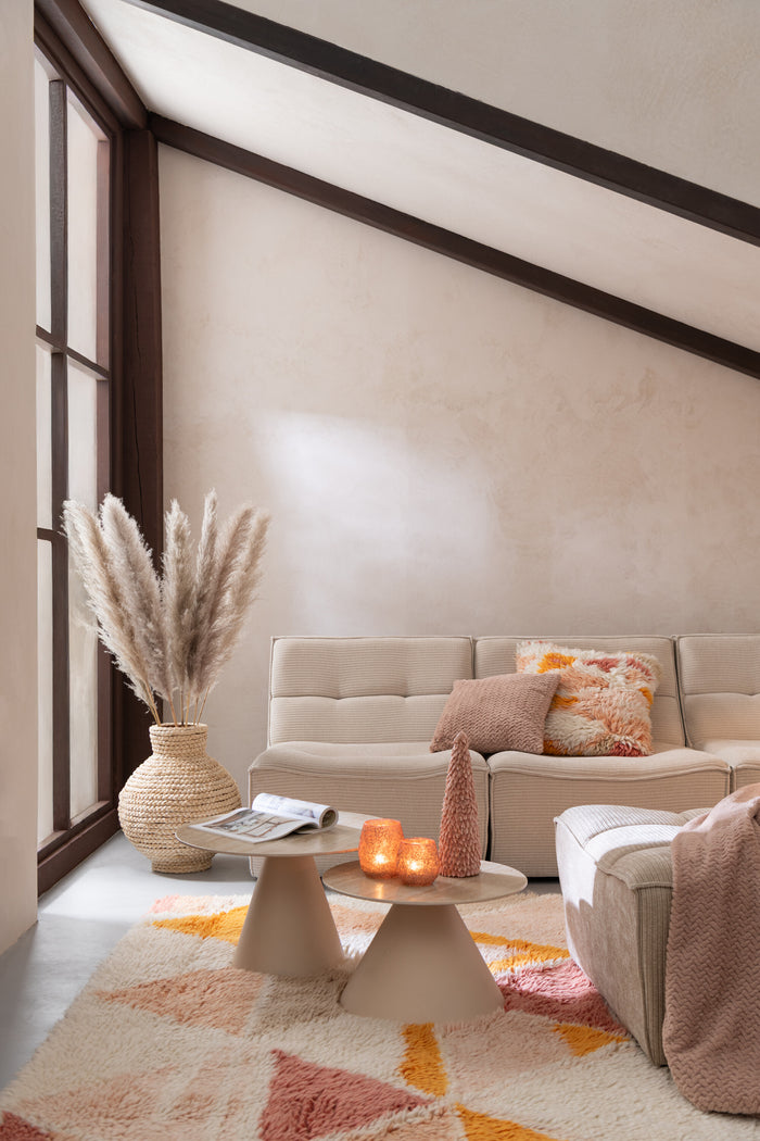 J-Line vaas Cano - jute - naturel - Ø 44 cm