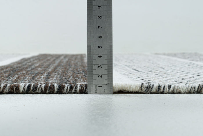 Theko Tapijt in Scandinavische stijl Trondheim 80x150 cm - Zwart|wit