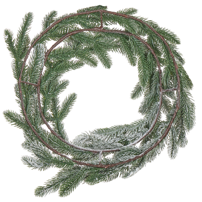 Beliani - ALBINI - Krans met LED - Groen - 45 cm - Synthetisch