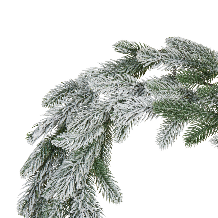 Beliani - ALBINI - Krans met LED - Groen - 45 cm - Synthetisch