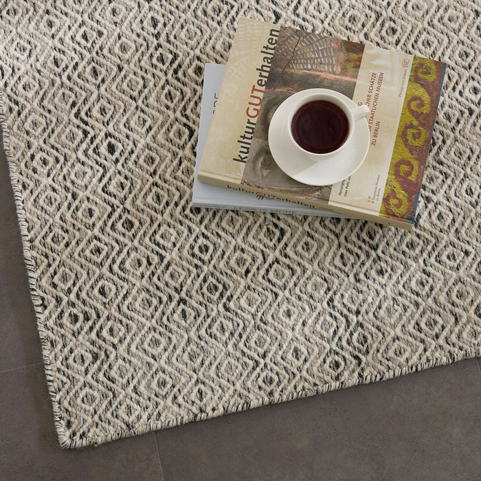 Theko Tapijt in Scandinavische stijl Trondheim 130x190 cm - Zwart|wit