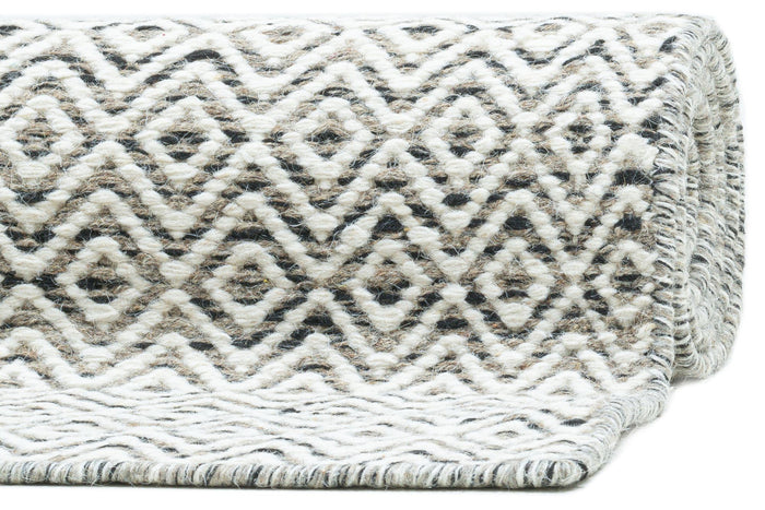 Theko Tapijt in Scandinavische stijl Trondheim 130x190 cm - Zwart|wit