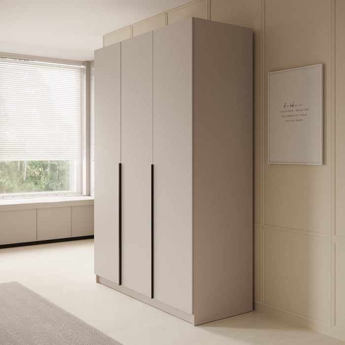 Meubella - Kledingkast Sabre - Beige - 150 cm