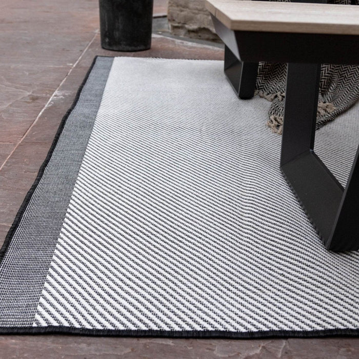 Buitenkleed Border - Zwart|grijs|wit - dubbelzijdig - EVA Interior