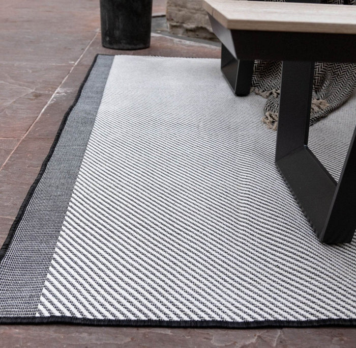 Buitenkleed Border - Zwart|grijs|wit - dubbelzijdig - EVA Interior