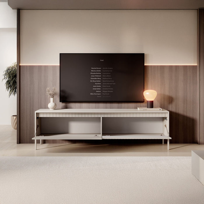 Meubella - TV-Meubel Saran - Beige - 187 cm