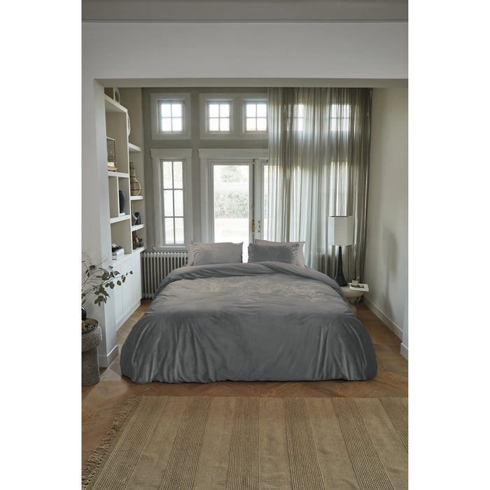 Beddinghouse Arya Grijs Dekbedovertrek 200 x 200/220 cm