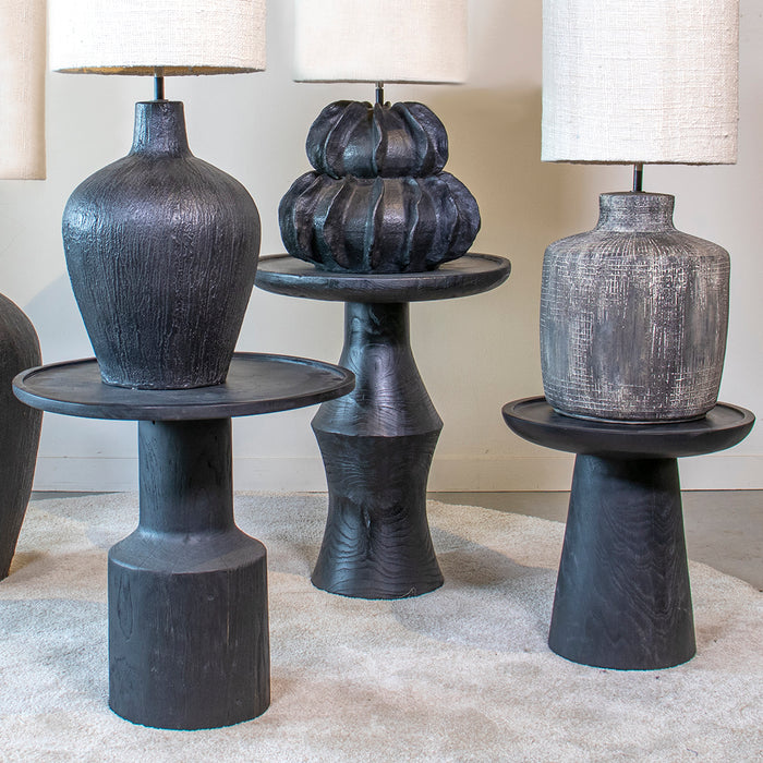 Raw Materials Nero Midnight bijzettafel zwart