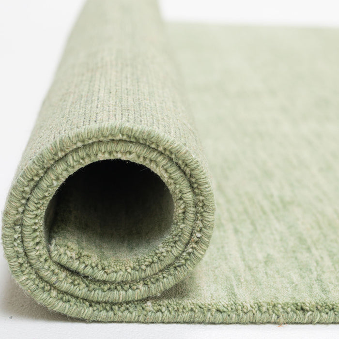 Theko Handgeweven UNI-tapijt Holi 90x160 cm - Groen