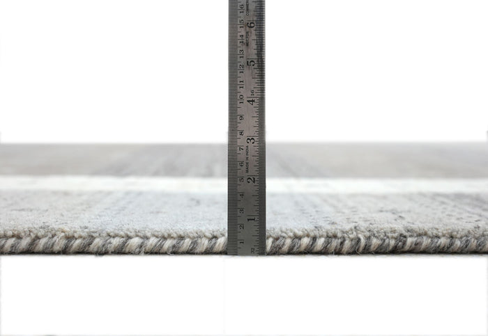 Theko wollen tapijt in Gabbeh-stijl Memu 170x240 cm - Zilver