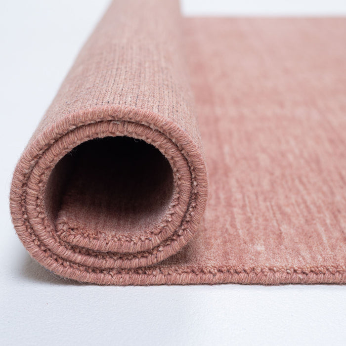 Theko Handgeweven UNI-tapijt Holi 60x90 cm - Roze