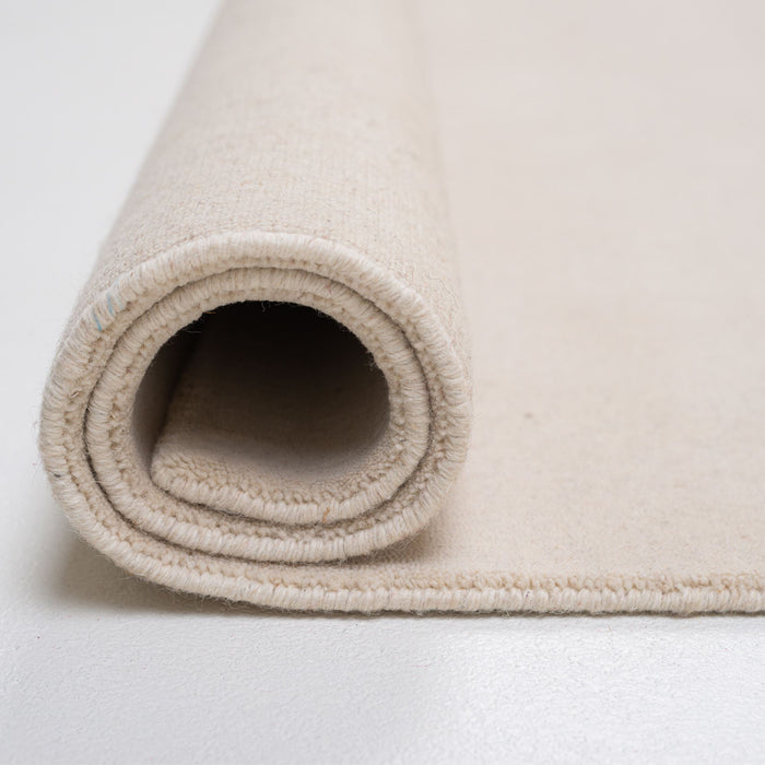 Theko Handgeweven UNI-tapijt Holi 190x250 cm - Crème