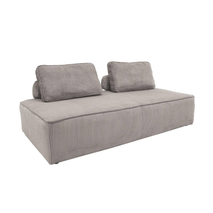 sweeek - Set van fauteuils voor modulaire bank 3 zitplaatsen corduroy