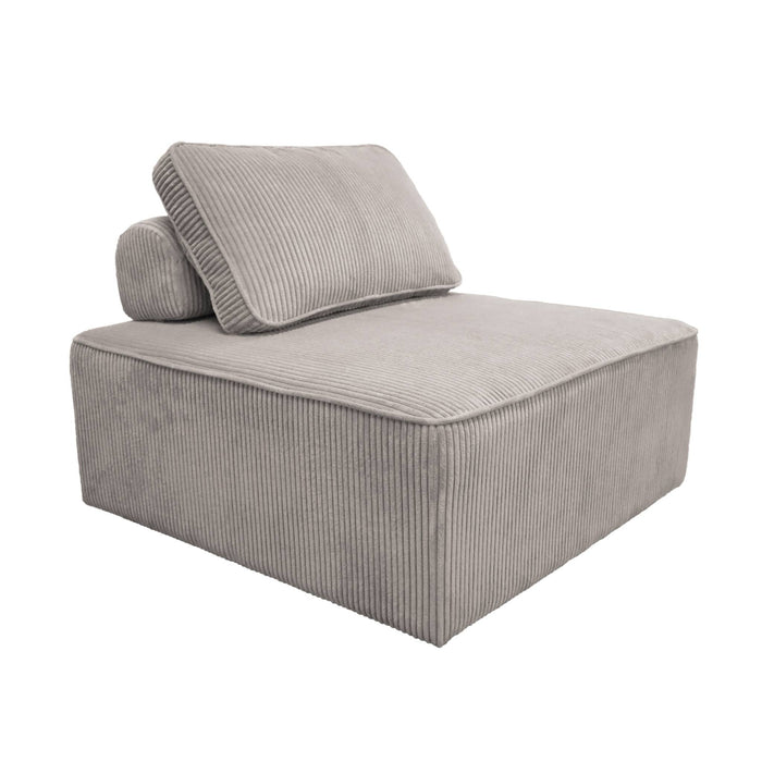 sweeek - Set van fauteuils voor modulaire bank 3 zitplaatsen corduroy