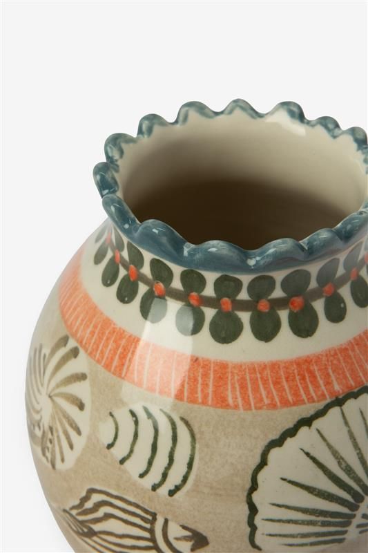 Sissy-Boy Groene vaas met schelpen