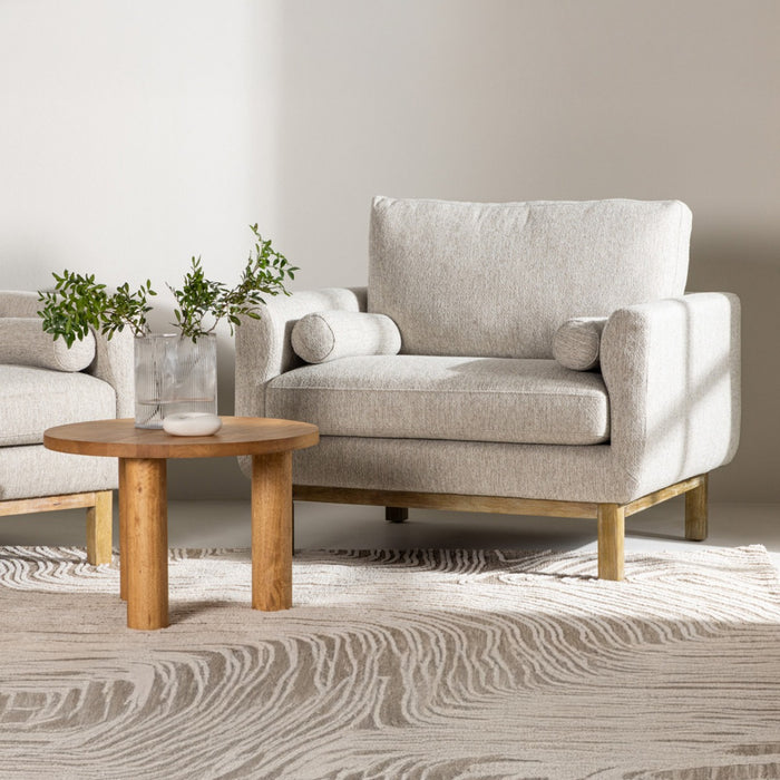 Fjôrd - Fauteuil Beige Stof - Olympos