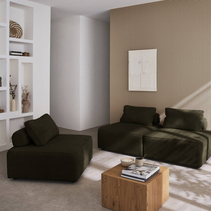 sweeek - Fauteuils corduroy 1 zitplaats (set van 3)