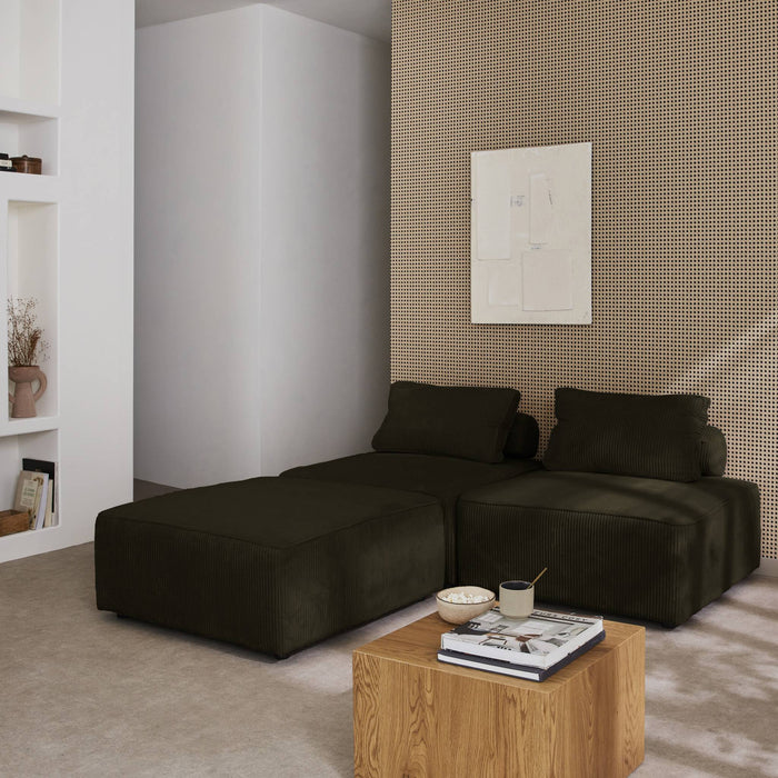 sweeek - Fauteuils corduroy 1 zitplaats (set van 3)