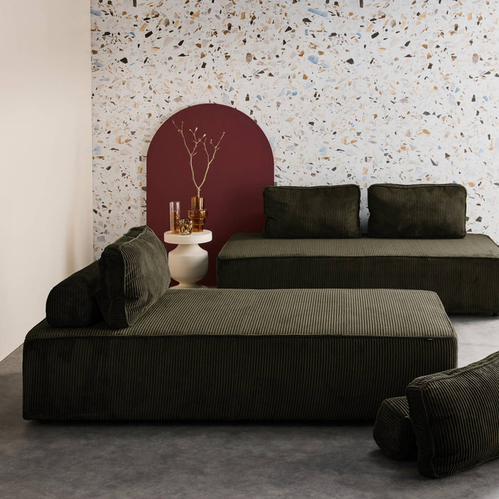 sweeek - Fauteuils in corduroy 2 zitplaatsen (set van 2)