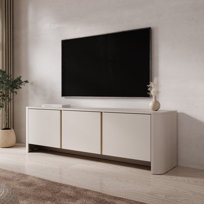 Meubella - Barbados - TV-Meubel - Beige - 168 cm