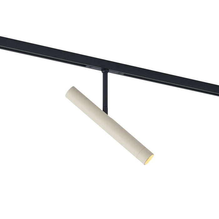 QAZQA Moderne spot beige met zwart voor railsysteem 1-fase - Slimline