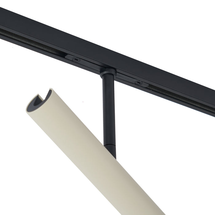 QAZQA Moderne spot beige met zwart voor railsysteem 1-fase - Slimline