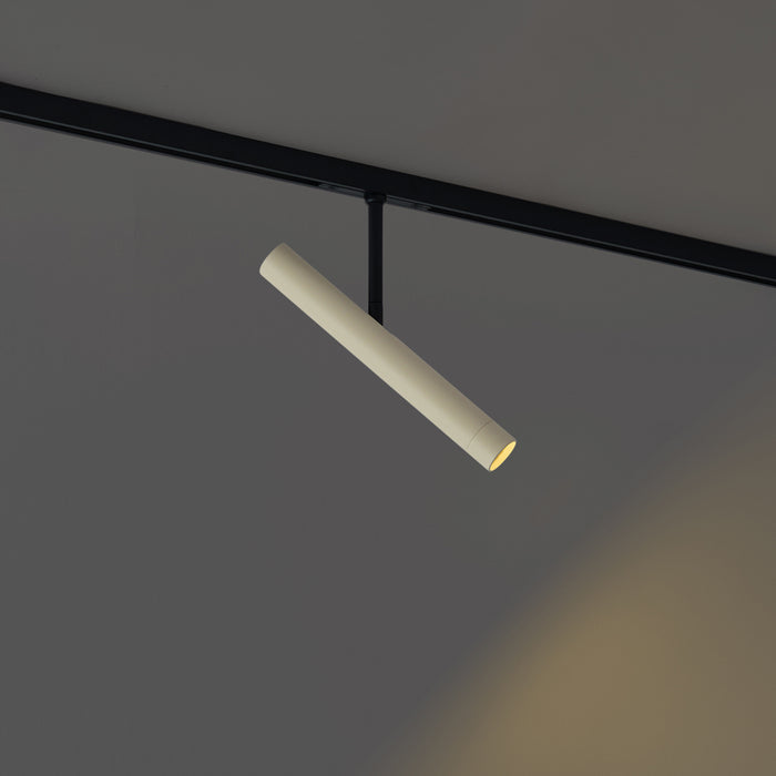 QAZQA Moderne spot beige met zwart voor railsysteem 1-fase - Slimline