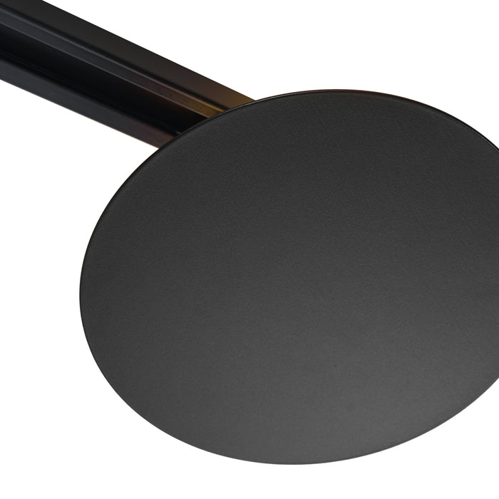 QAZQA Moderne plafondlamp zwart voor railsysteem 1-fase 2-lichts -