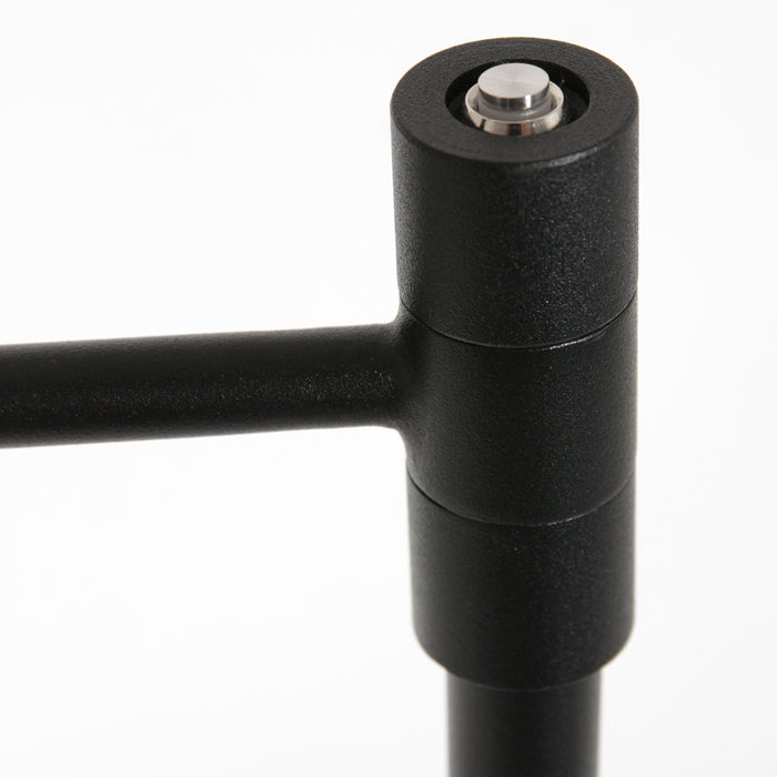 Steinhauer - vloerlamp - Stang - zwart - bamboe metaal - schemerlamp