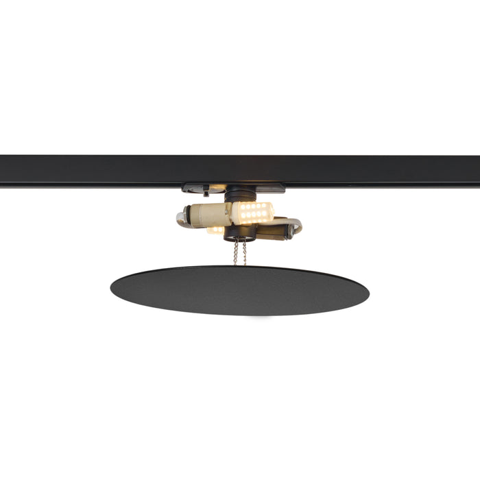 QAZQA Moderne plafondlamp zwart voor railsysteem 1-fase 2-lichts -