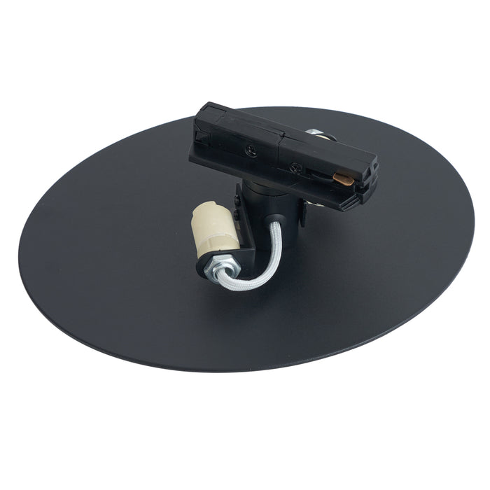 QAZQA Moderne plafondlamp zwart voor railsysteem 1-fase 2-lichts -