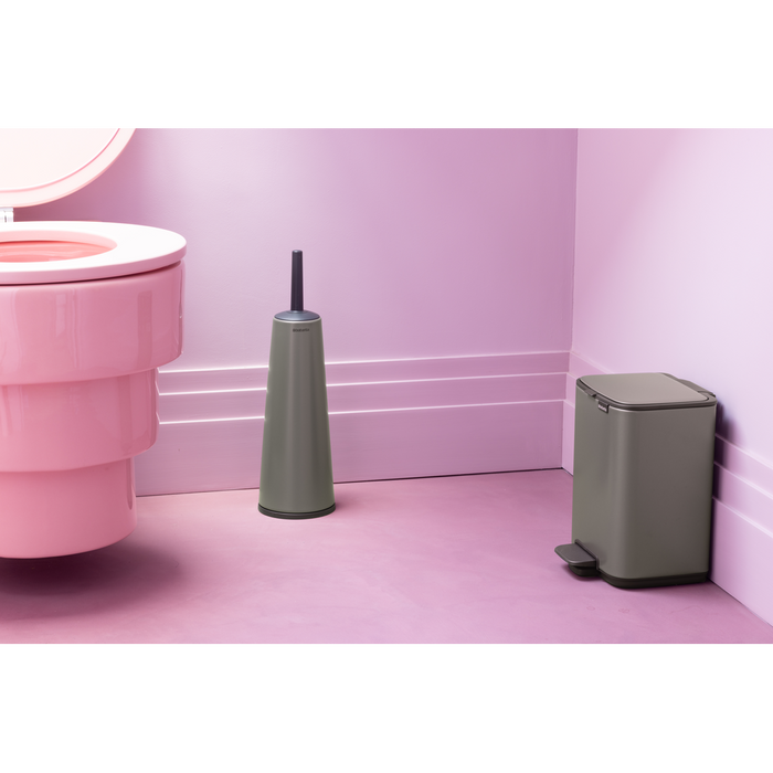 Brabantia Bo Pedaalemmer 4L, kunststof binnenemmer - Platinum