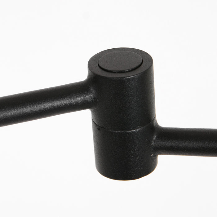 Steinhauer - vloerlamp - Stang - zwart - bamboe metaal - schemerlamp