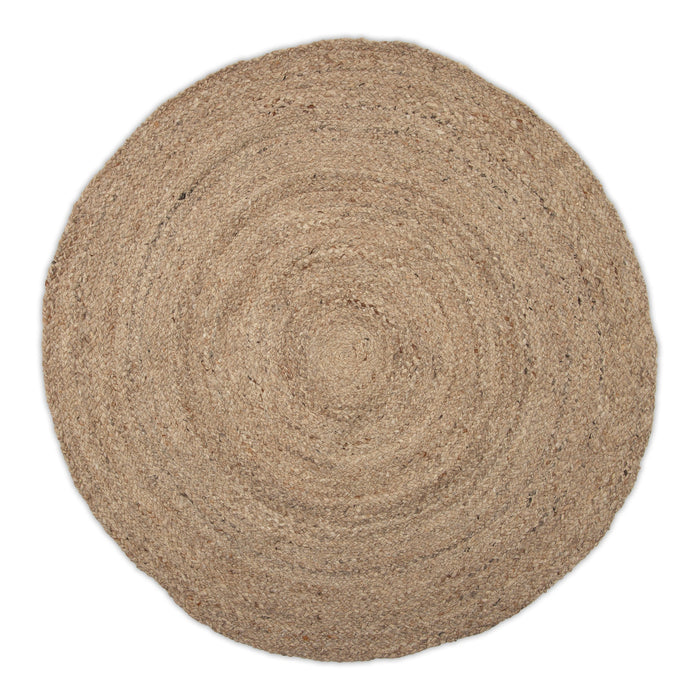 Mrcarpet Rond wollen vloerkleed labyrint grijs mix 200 rond
